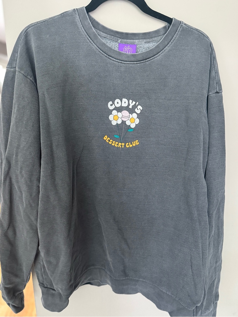 KO Gray Graphic Crewneck